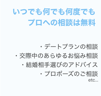 いつでも何でも何度でもプロへの相談は無料